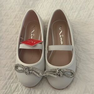White ballet flat